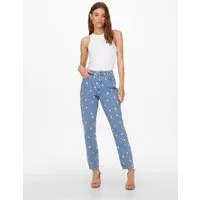 ONLY 7/8-Jeans (1-tlg) Stickerei