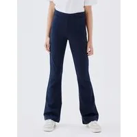 Name It Jerseyhose NKFFRIKKALI für Mädchen mit ausgestelltem Bein und Viskose unifarben, casual, ausgestellt, Viskosemix, ohne Kragen