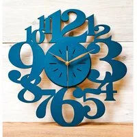 ORNAMENTI Wanduhr Handmade, grosse,modern, geometrisch, holz, minimalistisch, hingucker (ohne Ticken, Wanddeko, Holzdeko, 3 Größen 40, 50, 60 cm)