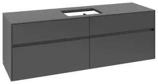Villeroy & Boch Waschtischunterschrank Collaro C12000 1600x548x500mm 4 Ausz. Waschtisch mittig Graph C12000VR