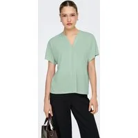 ONLY Kurzarmshirt ONLFREE LIFE S/S SPLIT TOP JRS Materialmix, regular fit