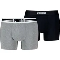 PUMA Boxershorts PUMA MEN EVERYDAY PLACED LOGO BOXERS 2P (2er Pack) mit Logo Webbund