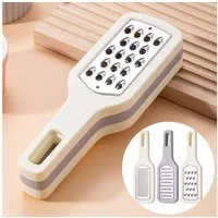 FOUORTUNATE-BEE Gemüsehobel 3in1 Reibe Set Küchenreibe Zester Gemüsereibe Edelstahl Set, Für Käse Gemüse Zitrus Schokolade Knoblauch Küche multifunktional
