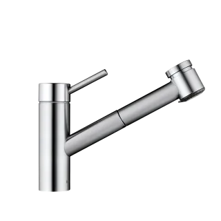 KWC Hebelmischer INOX Auszugbrause, A235, Edelstahl 121505
