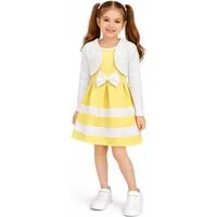 Girls Fashion A-Linien-Kleid Elegantes Mädchenkleid mit Bolero K241
