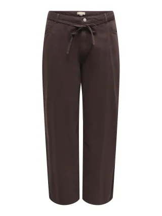 ONLY CARMAKOMA - CARGIANNA-SILLA MW STR BELT PANT PNTNOOS Coffee Bean - Gr. - 32