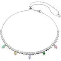 Swarovski Collier Swarovski Damen-Kette Metall Swarovski-Kristall
