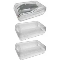 HAC24 Schuhbox Schuhorganizer Schuhe Aufbewahrungsbox Box (3 St), Transparent Stapelbar 32x17x10 cm