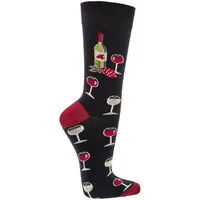 Wowerat Freizeitsocken 2 Paar Fun Socken, Spaß mit Socken, Weingenuss, für Damen & Herren