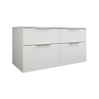 Burgbad Waschtischunterschrank Eqio 619x1200x550 Weiß Hochglanz, SGUU120LF2009 SGUU120LF2009