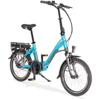 aktivelo Faltrad E-Bike Klapprad, 20 Zoll bis 25 km/h, Fahrrad für Damen und Herren, 7 Gang, Nabenschaltung, bis zu 80 Kilometer, Klapprad mit Felgenbremse & Rollenbremse