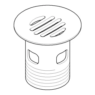 Dornbracht Kelch Siebventil G1 1/4 1 091101027-06 platin matt