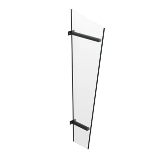 Vordach Seitenteil Heilbronn, Seitenwand aus Aluminium und Glas, Anthrazit, 30,5 x 60 x 185 cm, individuell konfigurierbar