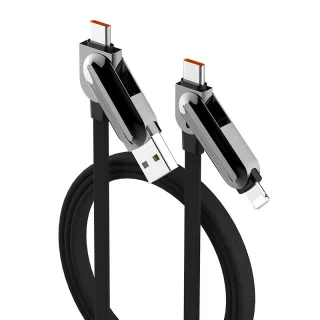 LDNIO LC25 100W USB-A/Type-C to Type-C/iP Cable Fast Charging Data Transmission Copper Core Line 1.2M Long for iPhone 17