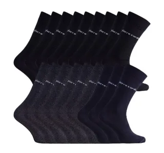 Business-Socken 18 Paar in SCHWARZ (9x), ANTHRAZIT (6x) und NAVY (3x)