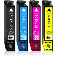 Druckerparadies 4er Sparpack ersetzt Epson 604XL (604) Druckerpatronen im Multipack Tintenpatrone (4-tlg)