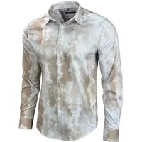 Baxboy Langarmhemd Baxboy Herren Batik Style Hemd Freizeitshemd Langarm Casual B-450