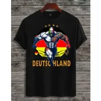 RMK T-Shirt Herren Shirt Fan Trikot Rundhals Fußball Deutschland Germany EM 2024 aus Baumwolle