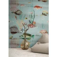 living walls Fototapete THE WALL III Fisch-Tapete Motivtapete Tiere Meer, glatt, matt, (1 St), Vliestapete Unterwasserwelt für Schlafzimmer Küche Wohnzimmer Fische