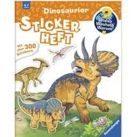 Wieso? Weshalb? Warum? Stickerheft - Dinosaurier, Lernbuch