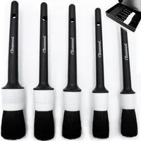 Cleaneed Autowaschbürste Detailing Pinsel Set - Schonende & einfache Reinigung, Auto, Felgen, Alufelgen, Innenraum, Motorrad, Felgenbürste, (5-tlg), Universal einsetzbar und Oberflächenschonend