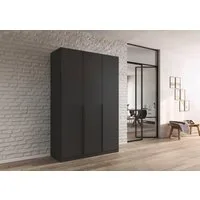 OTTO home Drehtürenschrank Kleiderschrank Schrank Garderobe AGORDO Schlafzimmer (in zwei Griff-Farben, Breiten 91-405 cm, Dekor- oder Hochglanzfront) durchdachte Innenausstattung, in 8 Breiten und 2 Höhen MADE IN GERMANY