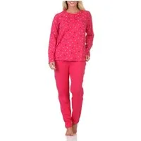 Normann Pyjama Normann Damen Schlafanzug in Tupfen-Punkte Optik - auch in Übergröße