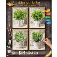 Schipper Malen nach Zahlen Meisterklasse Quattro - Küchenkräuter, Made in Germany
