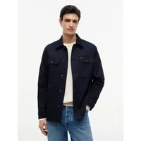 Tommy Hilfiger Hemdjacke COTTON BLEND SHIRT JACKET aus Baumwoll-Mix, Regular Fit