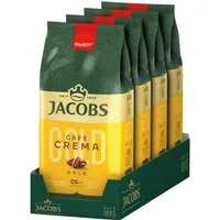 JACOBS Kaffee Kaffeebohnen Expertenröstung Café Crema Gold ganze Bohnen 4 x 1 kg, (Packung, 4er Pack)