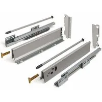 SO-TECH® Schubkasten Schubladensystem Modern Box Zargenhöhe 199 mm, Nennlänge 250-550 mm Soft-Close weiß