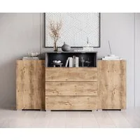 Home affaire Sideboard URBAN III, Moderne Kommode mit 3 Schubladen und 4 Fächern, Breite 150 cm