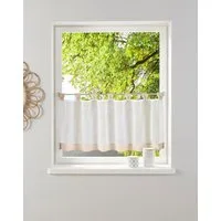 OTTO home Scheibengardine Bitola (1 St), Schlaufen, transparent, Voile, Fertiggardine, transparent