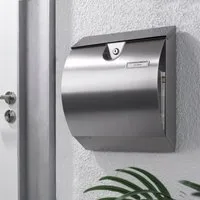 MeLiTec Briefkasten Edelstahl-Briefkastenständer PBS3
