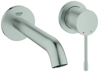 GROHE 2-Loch Waschtischarmatur Unterputz Essence Ausladung 183mm supersteel, 29192DC1 29192DC1