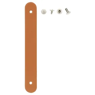 Miyako Ledergriff aus Echtleder, camel, Länge: 17 cm