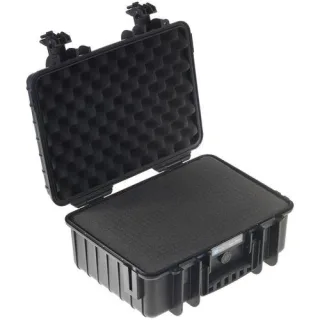 B&W Outdoor Koffer Type 4000 schwarz mit Schaumstoff Inlay