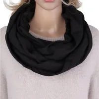 MIRROSI Loop Damen Schal Unifarbe mit Lochmuster Weich aus 100% Baumwolle, (ca. 160x44cm Zweimal um den Hals wickelbar), Schlauchschal