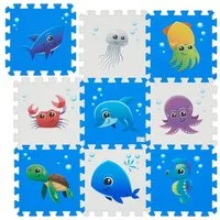 relaxdays Spielmatte Puzzlematte mit Meerestieren (9-St)