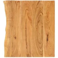 vidaXL Waschtischplatte Badezimmer-Waschtischplatte Massivholz 58x52x2,5 cm