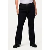 Ulla Popken Funktionshose Jeans Marie Bootcut Komfortbund 5-Pocket-Schnitt