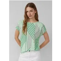 s.Oliver Kurzarmshirt T-Shirt Strukturiertes T-Shirt mit All-over-Print