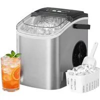 AeroAxis Eiswürfelmaschine Kleine Eiswürfelmaschine, 9 Eiswürfel in 6 Minuten, 15 kg/24 Stunden, selbstreinigende, Eiswürfelmaschinen für Zuhause, Küche, Büro und Bar