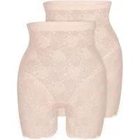 Sassa Miederhose 2er Pack Miederhose Functional Lace (Packung, 2-St) Shaping Effekt, langes Bein, Tüllverstärkung