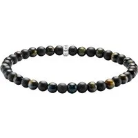 THOMAS SABO Armband Talisman-Armband, mit Obsidian, Tigerauge