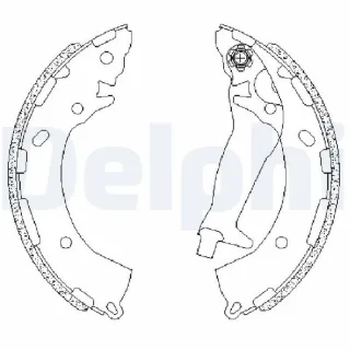 Delphi Bremsbacken hinten Hyundai I10