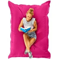 Green Bean Sitzsack XXL Outdoor Sitzsack Square 140x180cm (XXL Riesensitzsack 140x180cm 380 Liter Kinder & Erwachsene Bean Bag EPS Perlen Füllung, Groß Draußen Outdoor Liegekissen), Waschbar Wetterfest Lounge Sitzkissen Bodenkissen