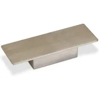 SO-TECH® Möbelgriff COLIN BA 64 mm Edelstahloptik, Möbelknauf Knopf - inkl. Schrauben