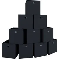 VCM Faltbox 10er Set Faltbox Klappbox Aufbewahrungsbox Boxas (Spar-Set, 10 St., 10), 28x27x27cm Kiste, Aufbewahrung, Faltbox