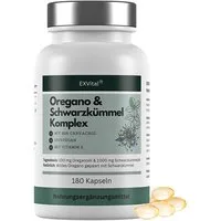 Oregano- Schwarzkümmelöl Komplex, 180 vegane Kapseln Kapseln, 180 St., 198 g
